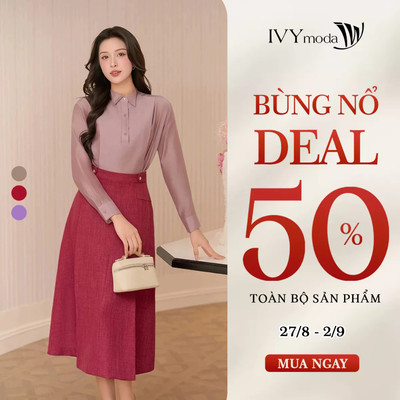 Áo sơ mi Tencel croptop ôm eo, áo sơ mi nữ công sở hiện đại thanh lịch IVY moda MS 17M8938