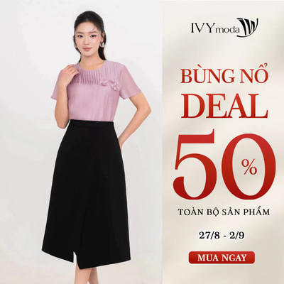 Áo sơ mi Blooming Grace, áo sơ mi nữ công sở dạo phố IVY moda MS 16M9341