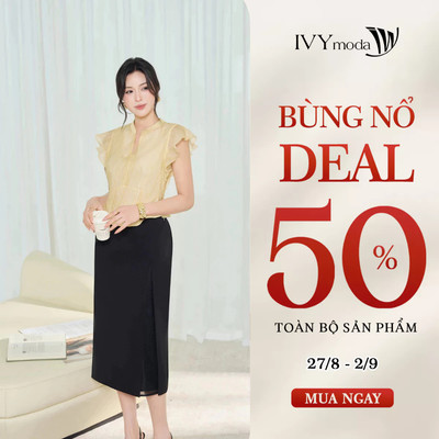 Chân váy bút chì midi ôm nhẹ, chân váy nữ công sở dạo phố IVY moda MS 31B0553