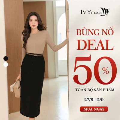 Chân váy bút chì dáng dài cạp cao, chân váy nữ công sở hiện đại IVY moda MS 31H0002