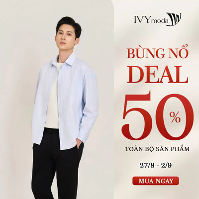 Áo sơ mi Relaxed kẻ tay dài, áo sơ mi nam Metagent MS 17D4431