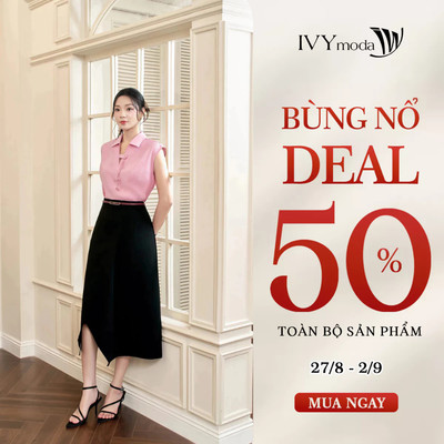 Chân váy chữ A xẻ tà, chân váy nữ công sở tôn dáng IVY moda MS 31B0697