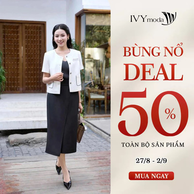 Chân váy nữ cạp cao tôn dáng, chân váy nữ công sở hiện đại IVY moda MS 31B0612
