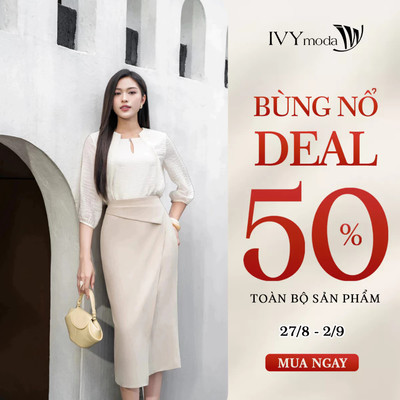Chân váy bút chì dáng midi hiện đại, chân váy nữ công sở dạo phố IVY moda MS 31B0668