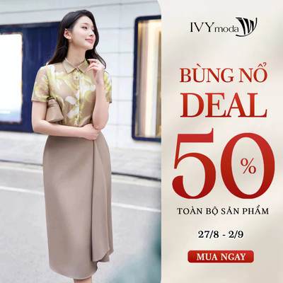 Chân váy xếp ly dáng xòe nhẹ, chân váy nữ công sở IVY moda MS 31B0500