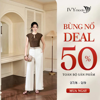 Quần tây nữ dáng suông, quần âu nữ công sở IVY moda MS 22B0661