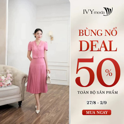 Chân váy xếp ly, Chân váy nữ công sở Youthful IVY moda MS 31M8688
