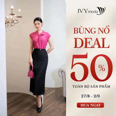 Classic Silk Skirt - Chân váy lụa dáng chữ A, Chân váy công sở nữ IVY moda MS 31B0038