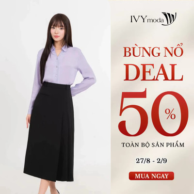 Serene Petal Blouse - Sơ mi nữ cổ đức, Áo sơ mi lụa công sở IVY moda MS 17M9120