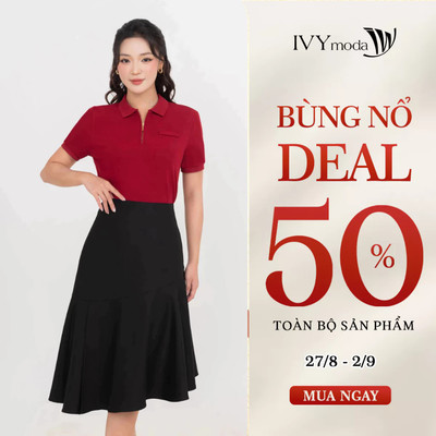 Chân váy đuôi cá cách điệu, chân váy nữ công sở dạo phố tôn dáng IVY moda MS 31B0691