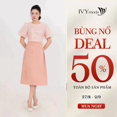 Chân váy A cách điệu, chân váy nữ công sở dạo phố tôn dáng IVY moda MS 31B0536