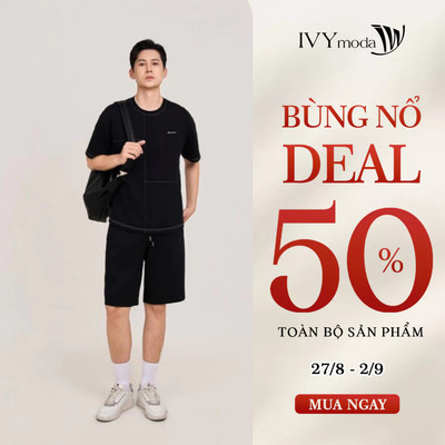 Quần shorts thun Simple, quần short thun thiết kế tối giản Metagent MS 20D0012