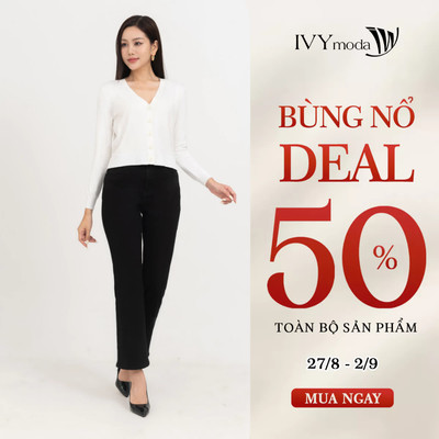 Áo len cardigan nữ bo gân IVY moda MS 77P0174