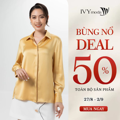 Áo sơ mi tay xếp, Áo công sở nữ IVY moda MS 17M7258