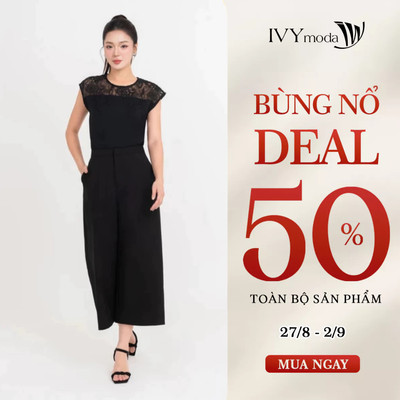 Lace Summer Top - Áo kiểu phối ren, Áo công sở dạo phố nữ IVY moda MS 16M9154