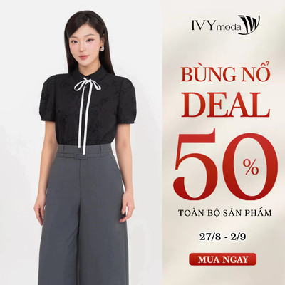 Áo sơ mi vân hoa, áo sơ mi nữ công sở tôn dáng IVY moda MS 16M9402