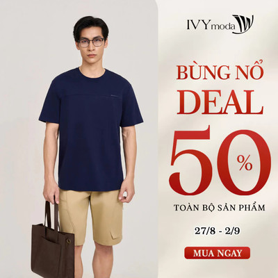 Áo thun nam minimal regular, áo thun nam Metagent MS 57E4502
