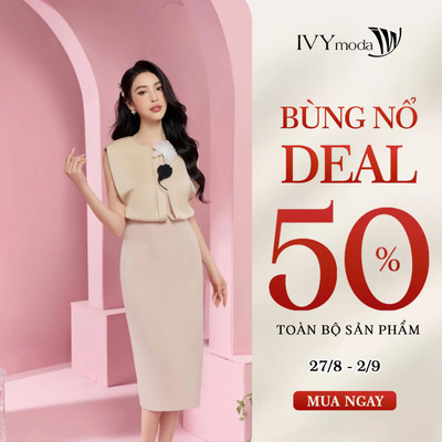 Đầm ôm đính hoa nữ IVY moda MS 41M8351