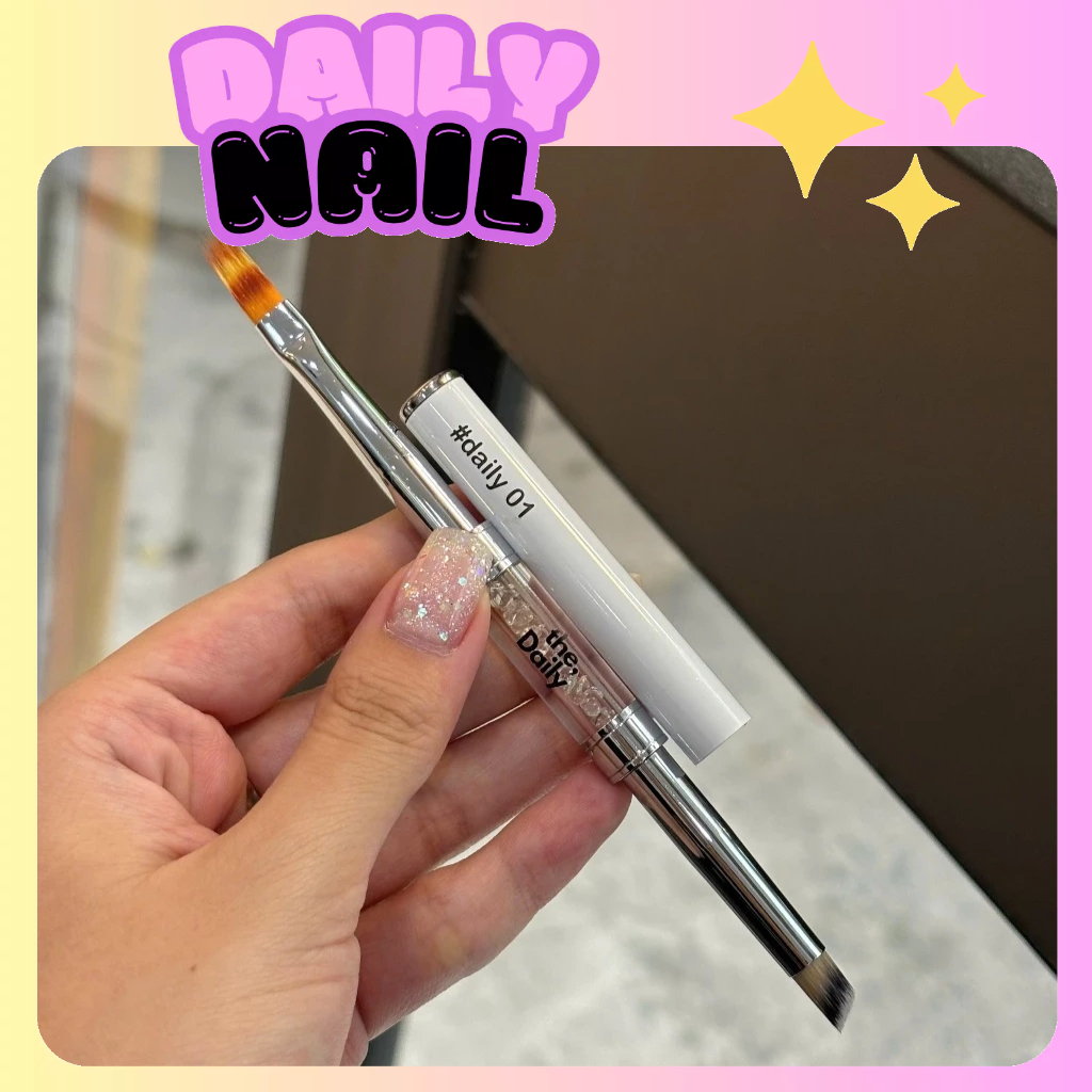Cọ vẽ móng 2 đầu Cọ dặm & kéo Ombre #1 - Cọ vẽ Nail 2 đầu The Daily - 🎀 DAILY NAIL 🎀