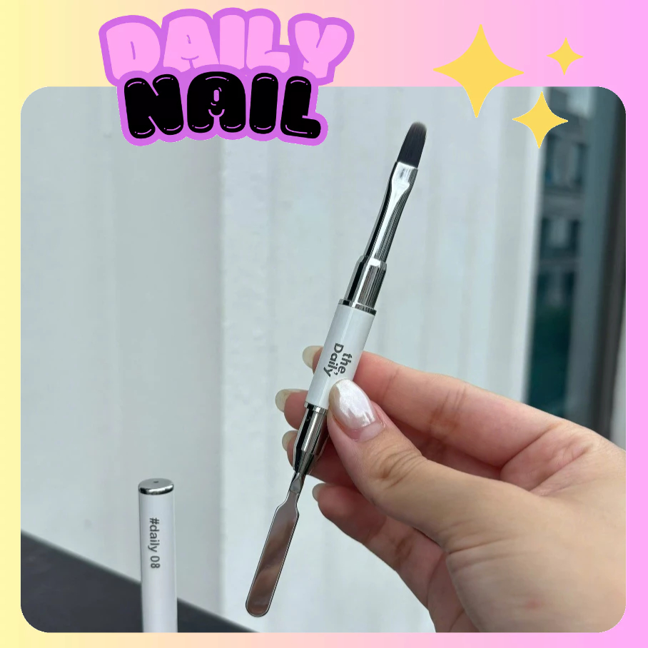 Cọ vẽ móng 2 đầu Cọ đắp Gel gôm #8 - Cọ vẽ Nail 2 đầu The Daily - 🎀 DAILY NAIL 🎀