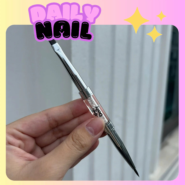 Cọ vẽ móng 2 đầu Cọ xéo màu nước vân đá #7 - Cọ vẽ Nail 2 đầu The Daily - 🎀 DAILY NAIL 🎀