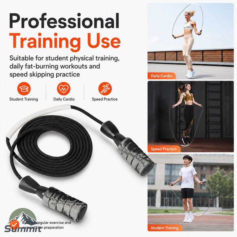 [COD] Dây nhảy thể lực Dây Nhảy Boxing Gym - Tập Thể Lực Nặng - Dây Nhảy Tăng Cơ (dây dù to bản)