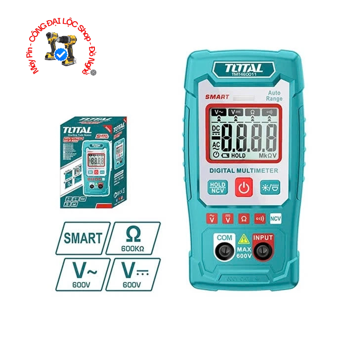 Đồng hồ đo điện mini TOTAL - TMT460012 / TMT460011