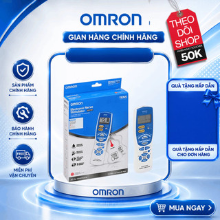 Máy mát xa cổ vai gáy omron hv-f128 - máy massage xung điện trị liệu 12 chế độ tự động theo từng vùng cơ, bảo hành 1 năm