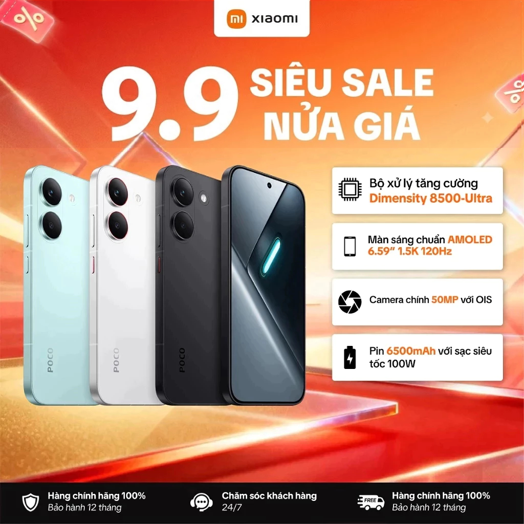 Điện thoại XIAOMI POCO X8 Pro 5G (8+256GB | 8+512GB | 12+512GB) | Màn 6.59" 1,5K 120Hz - Bảo Hành 18 Tháng