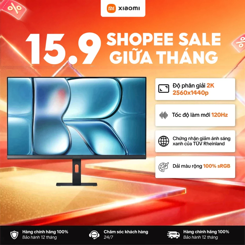 Màn Hình Máy Tính Xiaomi 2K Monitor A27Qi EU 27inch 2026 / 120Hz / 2K / 6ms - Phiên Bản Quốc Tế, Bảo