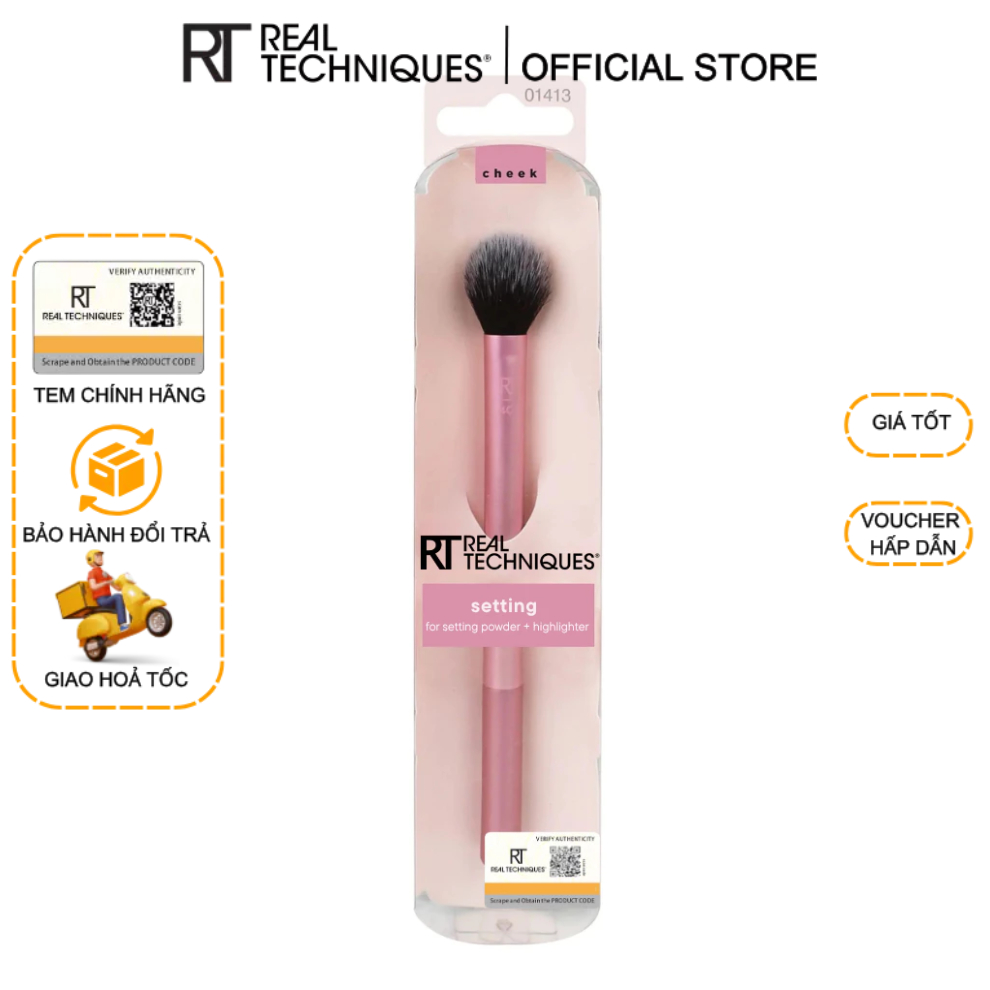 Cọ highlight, setting, má hồng nhỏ RT Real Techniques Setting Brush 01413