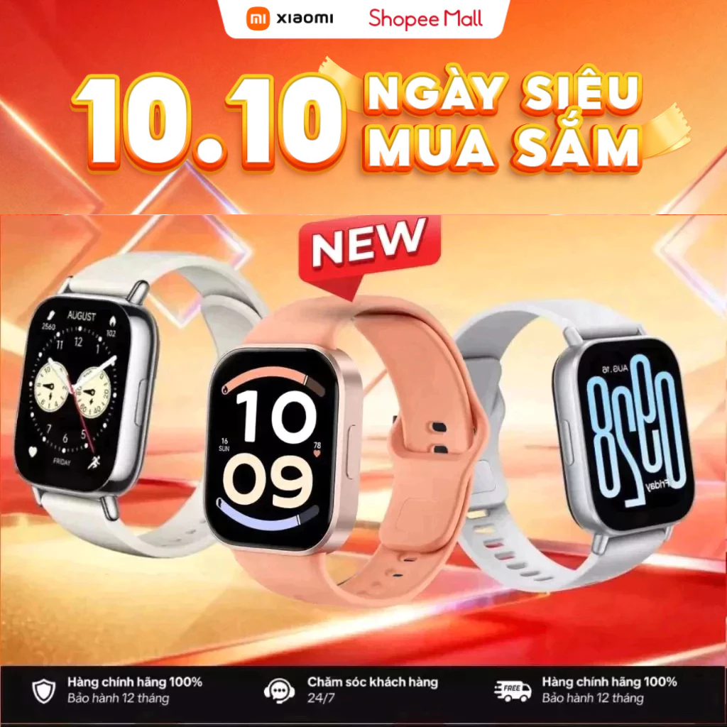 Đồng Hồ Thông Minh Xiaomi Redmi Watch 6 ACTIVE/ 5 ACTIVE / Watch 5 LITE | Nghe Gọi Bluetooth | Chống Nước | Bảo Hành 12T