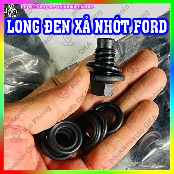 Long đen cao su ốc xả dầu nhớt ô tô, ốc rốn dầu Ford