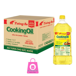 SỈ THÙNG _ Thùng 6 can Dầu ăn thực vật Tường An Cooking Oil can 2 lít