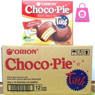  SỈ THÙNG _ THÙNG 8 HỘP Hộp Bánh Orion ChocoPie Tình Vị Truyền Thống 