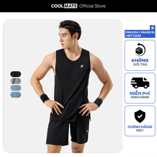 [OUTLET - KHÔNG ĐỔI TRẢ]Áo Tanktop thể thao Melange thấm hút nhanh khô, áo tập gym co giãn tốt thoáng mát Coolmate