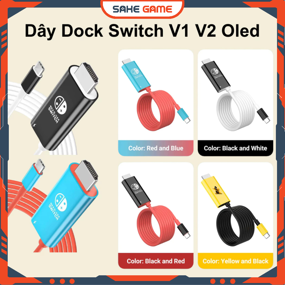 Dây Dock HDMI Nintendo Switch V1 V2 Oled Dây Dock HDMI Nintendo Switch V1 V2 Dây Dock HDMI Nintendo 