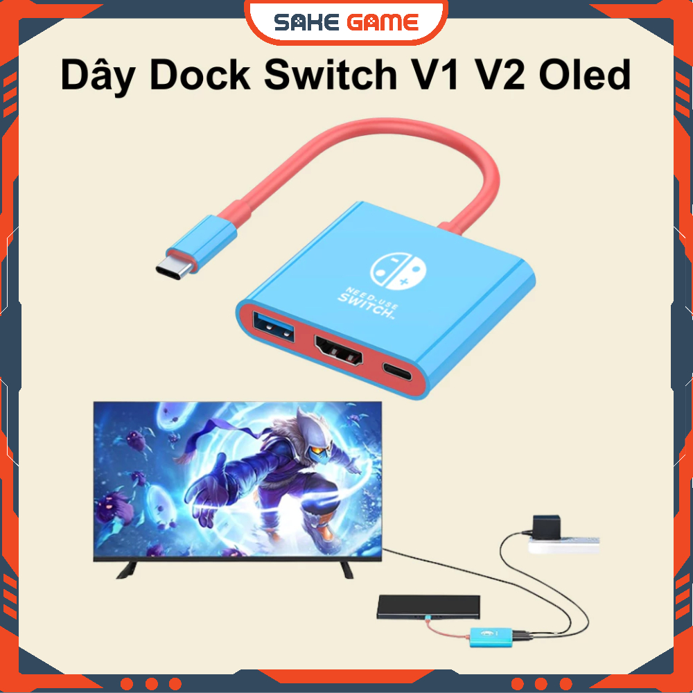 Dây Dock HDMI Nintendo Switch V1 V2 Oled Dây Dock HDMI Nintendo Switch V1 V2 Dây Dock HDMI Nintendo 