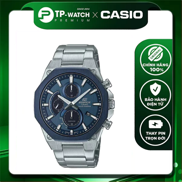 Đồng Hồ Nam Dây Thép Casio Edifice EFS-S570DB-2AUDF Chính Hãng - EFS-S570DB-2A Kính Sapphire - Pin N