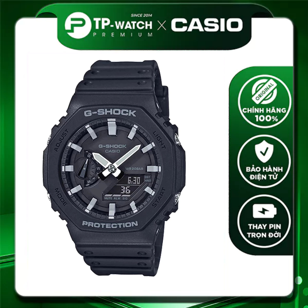 Đồng hồ nam dây nhựa Casio G-Shock chính hãng GA-2100-1ADR | GA-2100-1A