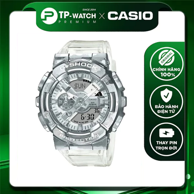 Đồng Hồ Nam Casio G-Shock GM-110SCM-1ADR Chính Hãng | Casio G-Shock GM-110SCM-1A Skeleton