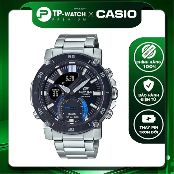 Đồng Hồ Nam Dây Thép Casio Edifice ECB-20DB-1A Chính Hãng - ECB-20DB-1ADF Bluetooth