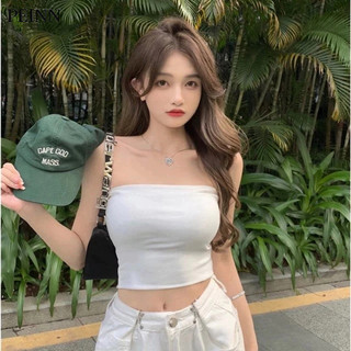   Peinn  Áo Croptop Ống Không Dây Nữ Peinn FA1-0018-73 Basic Thun Cotton Co Giãn 4 Chiều Không Mút Ngực 