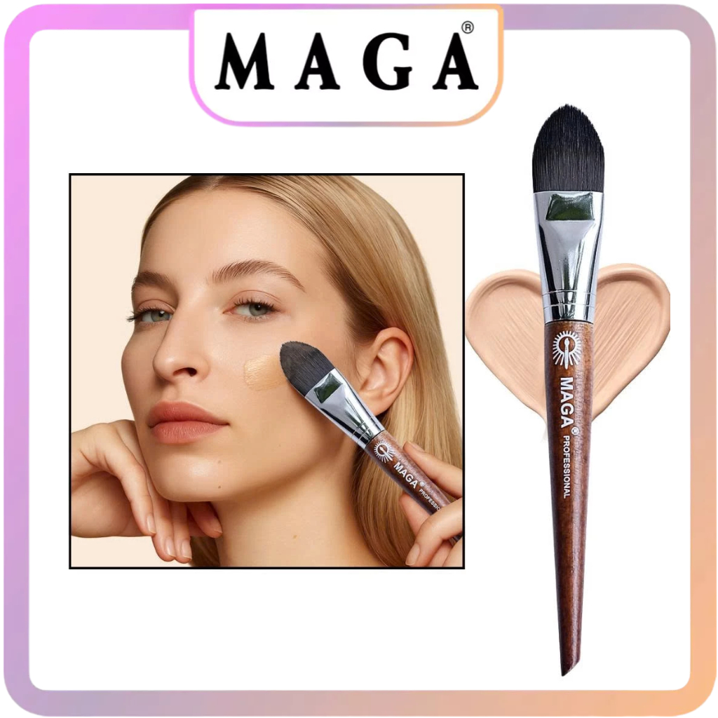 Cọ trang điểm tán nền mỏng MAGA Foundation Brush Small 19