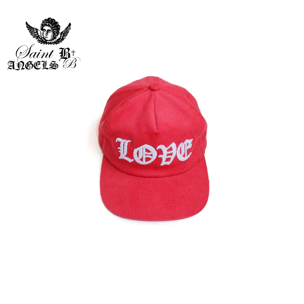 Nón Love Vải Corduroy Chữ Thêu Gothic