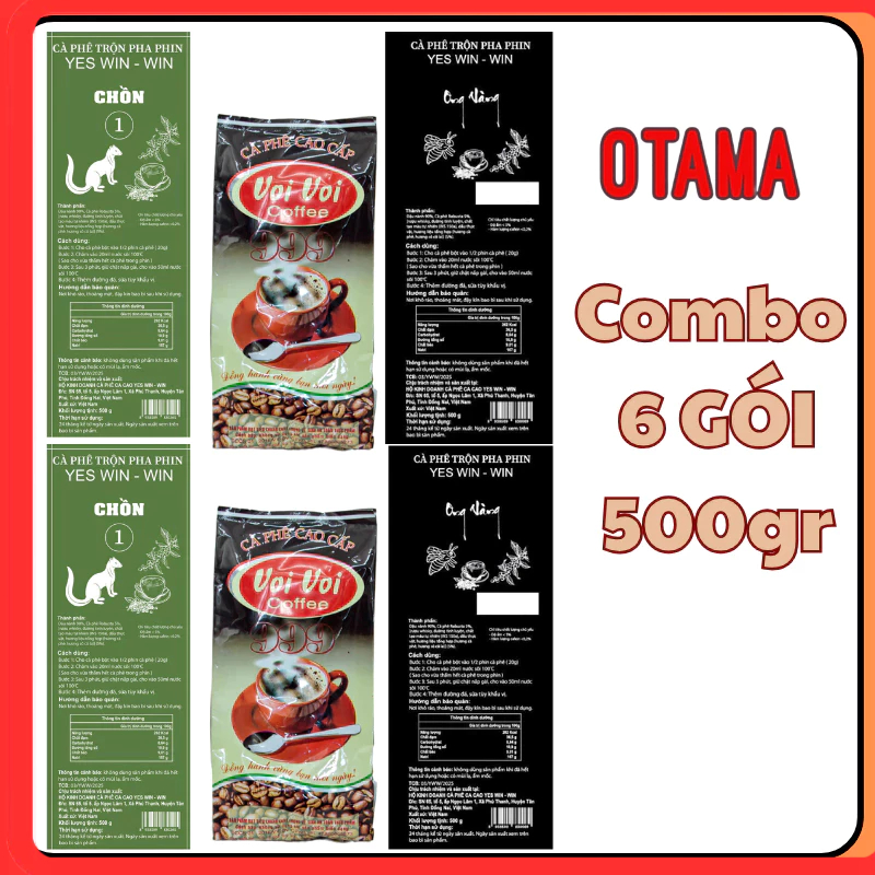 3kg chồn ong 999 CAFE 6 GÓI 500 GRAM CAFE CHỒN CAFE ONG VÀNG CAFE 999