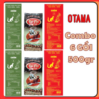 3kg CAFE 6 GÓI 500 GRAM CAFE CHỒN CAFE VOI VÀNG CAFE VOI BUÔN MỆ THUỘT TRỘN CHUNG PHA PHIN  THƠM VỪA