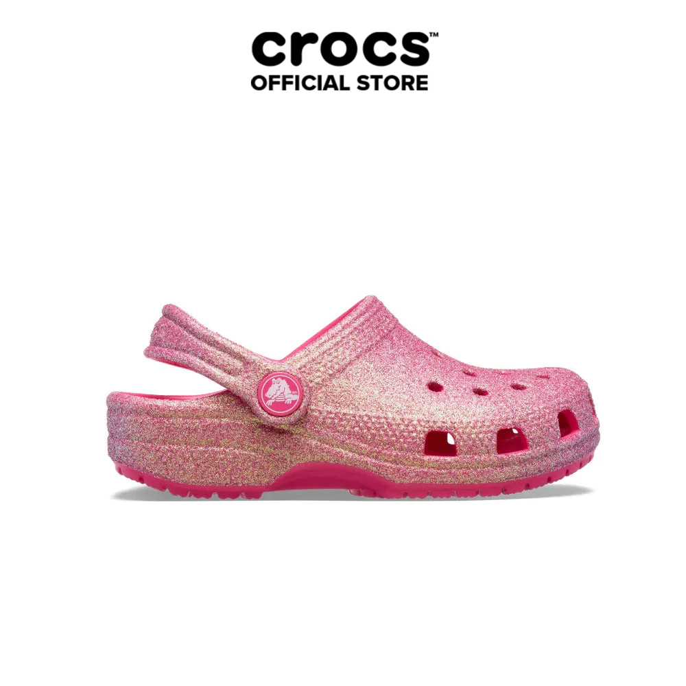 Giày Clog Trẻ Em Crocs Toddler Classic Iridescent Glitte - Dragon Fruit - 210985-6ZQ