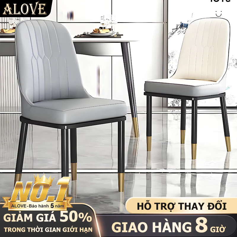 ALOVE Ghế ăn cao cấp phong cách Bắc Âu thiết kế tối giản thoải mái phù hợp phòng ăn cafe