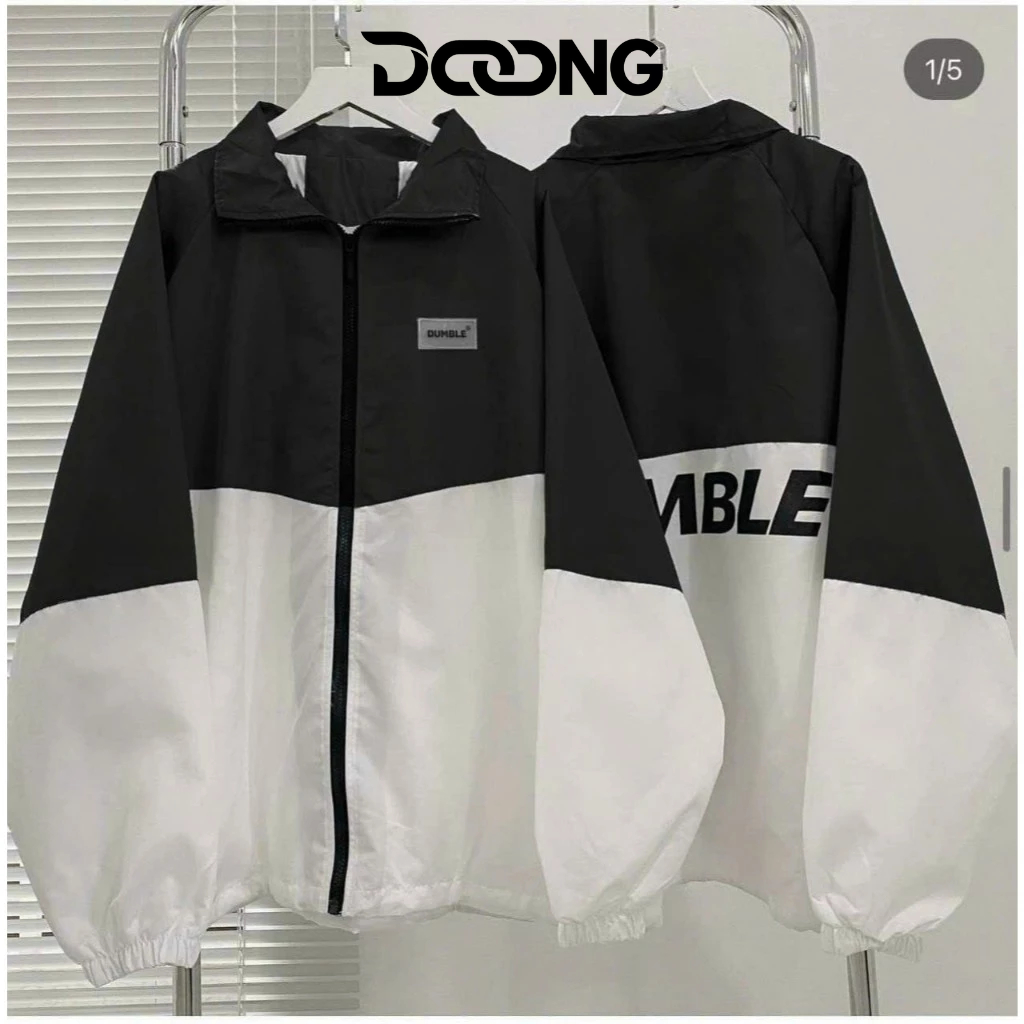Áo khoác dù DUMBLE nam nữ unisex ulzzang hot, Áo bomber dù phối 2 lớp form mặc đẹp DOONG